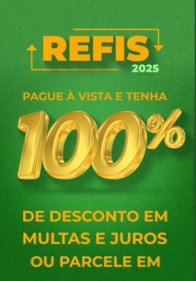 Imagem da notícia Prefeitura de Chapadão do Sul lança Refis 2025 com até 100% de desconto sobre juros e multas